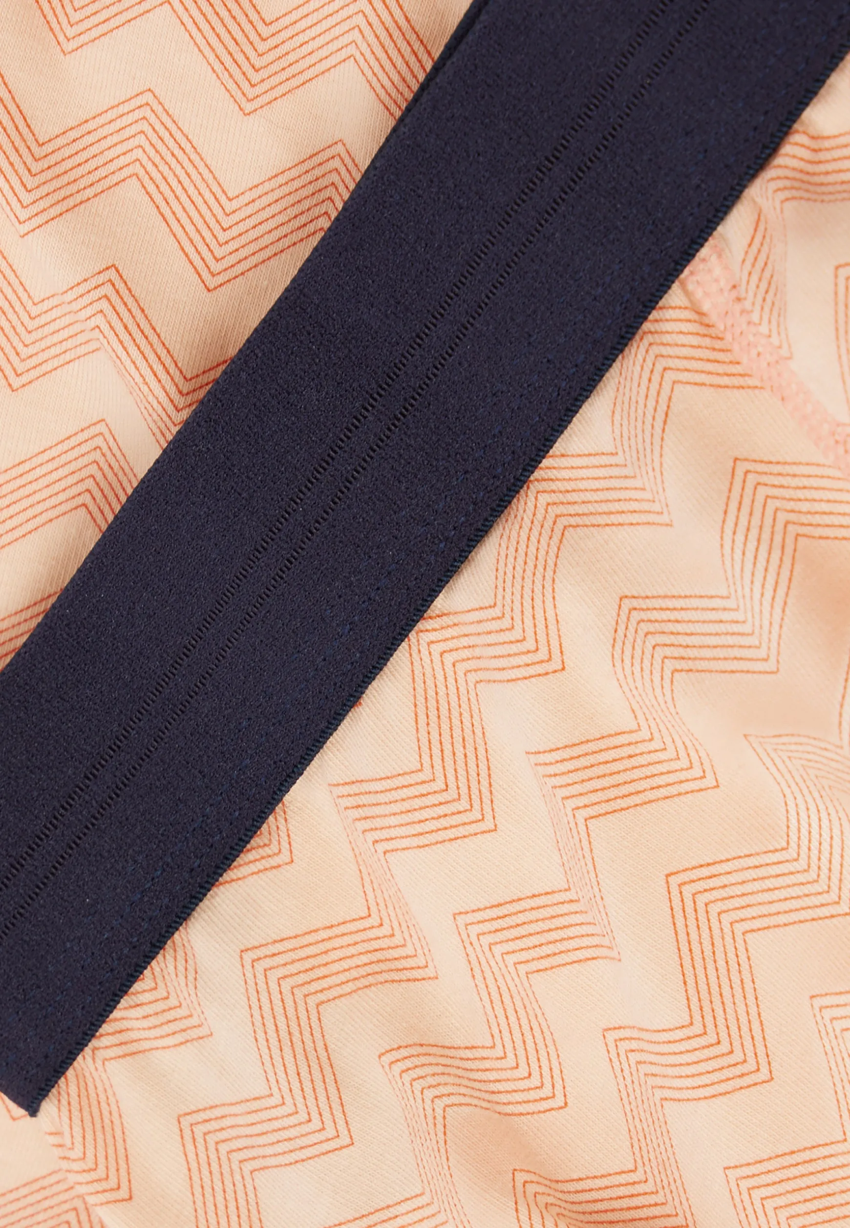 Le slip français Boxer en coton-Marius Chevron Zig Zag Tango Abricot<Homme Boxers | Boxers