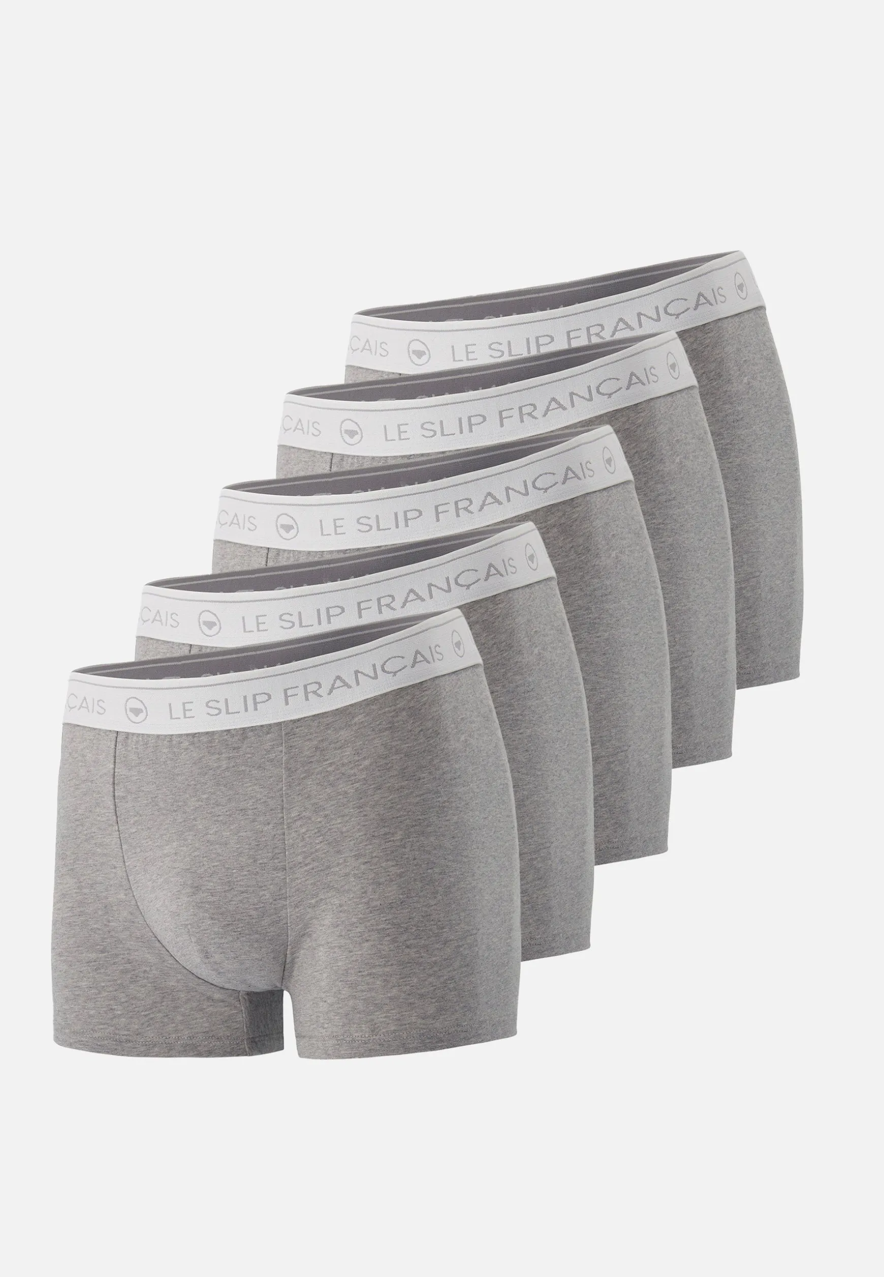Le slip français Cinquo de boxers en coton-Pack Cinquo Boxer Redoutable Chiné<Homme Packs De Boxers | Packs Sous-Vêtements