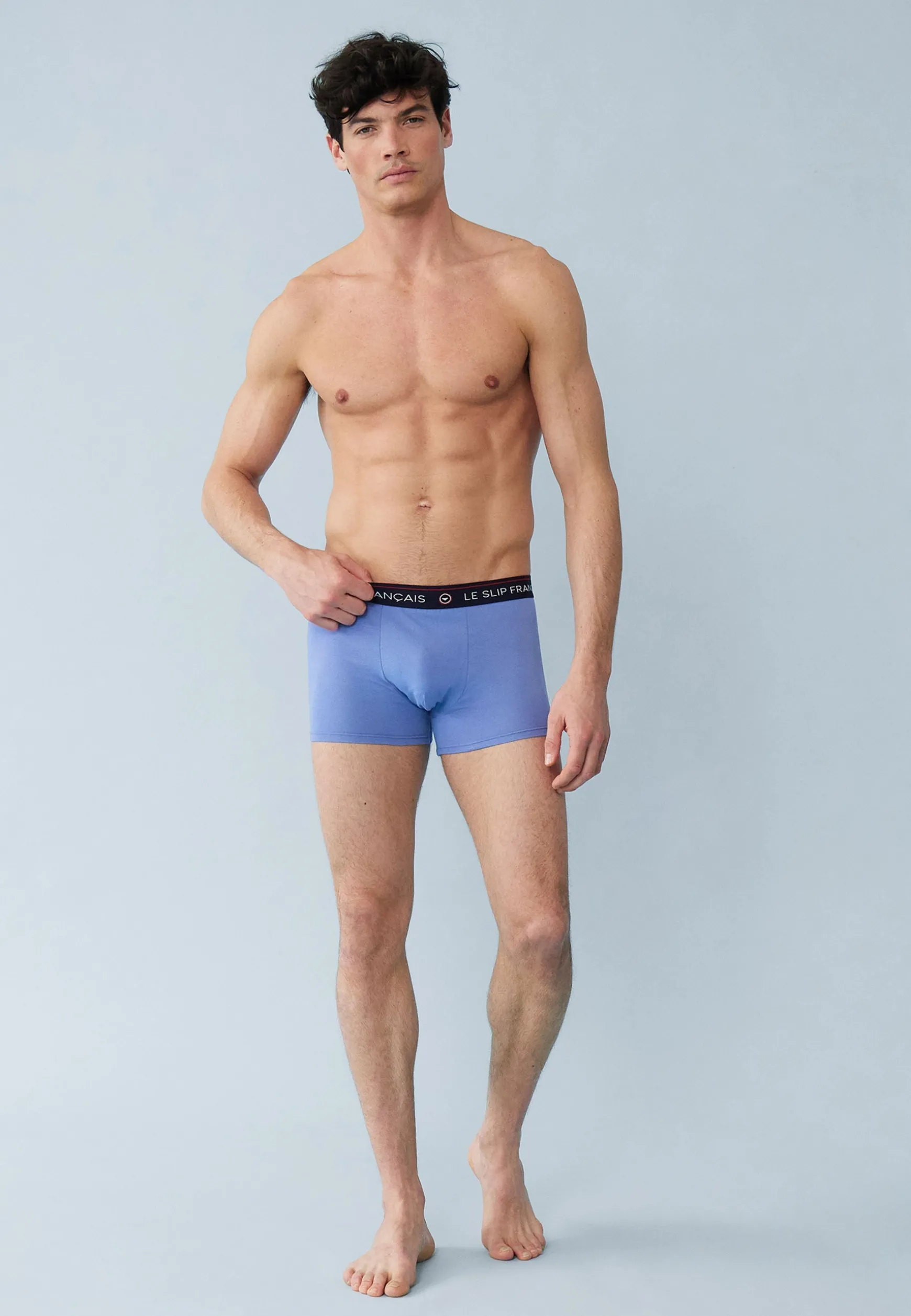 Le slip français Cinquo de boxers en coton-Pack Cinquo Boxer Redoutable Noir Jean Marine Rouge Cerise Gris Chiné<Homme Packs De Boxers | Packs Sous-Vêtements