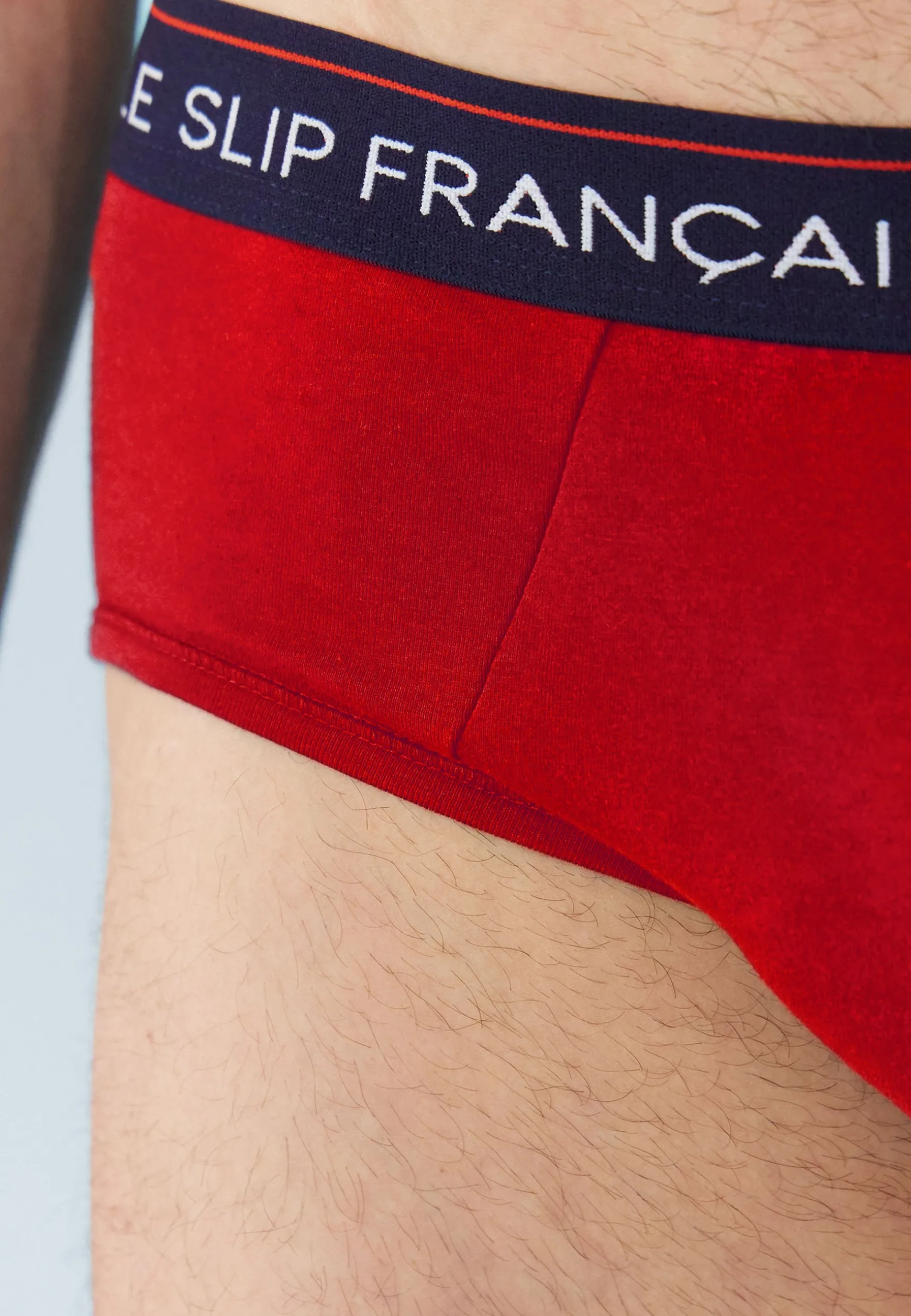 Le slip français Cinquo de slips en coton-Pack Cinquo Slip Intrépide Marine Jean Rouge Cerise Gris Chiné Noir<Homme Packs De Slips | Packs Sous-Vêtements