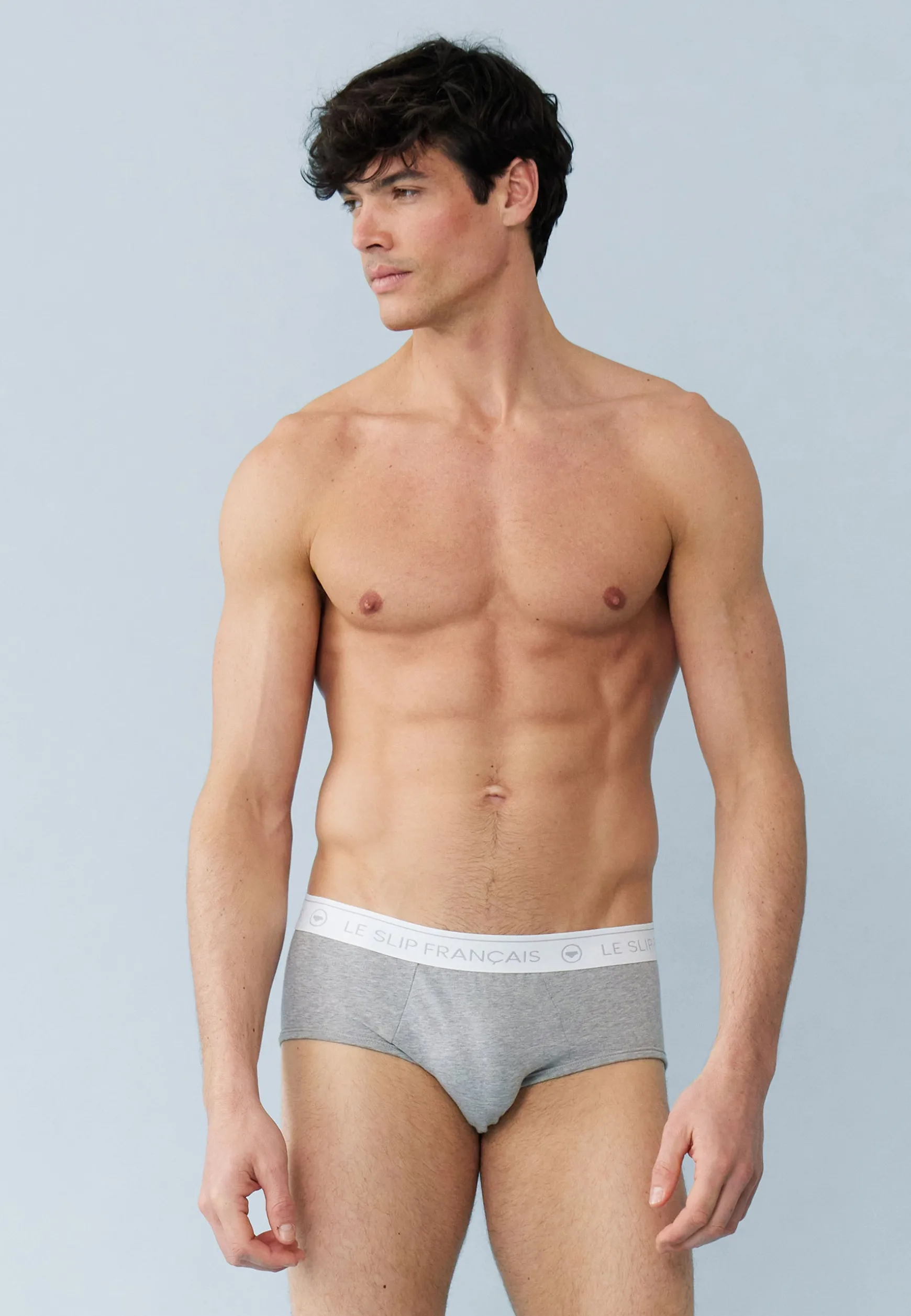 Le slip français Cinquo de slips en coton-Pack Cinquo Slip Intrépide Marine Jean Rouge Cerise Gris Chiné Noir<Homme Packs De Slips | Packs Sous-Vêtements