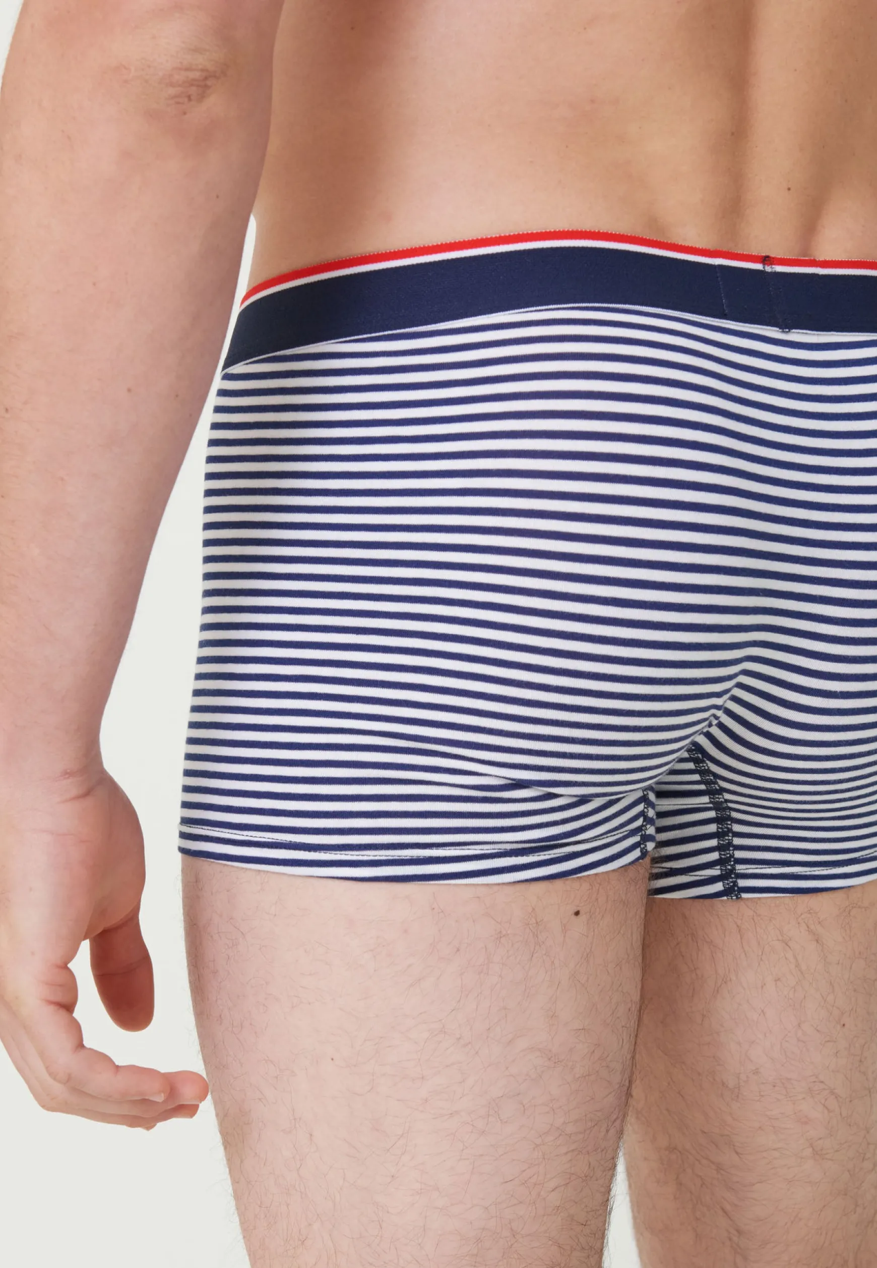 Le slip français Duo de boxers en coton-Pack Duo Boxer Marius Marine Marinière<Homme Packs De Boxers | Packs Sous-Vêtements