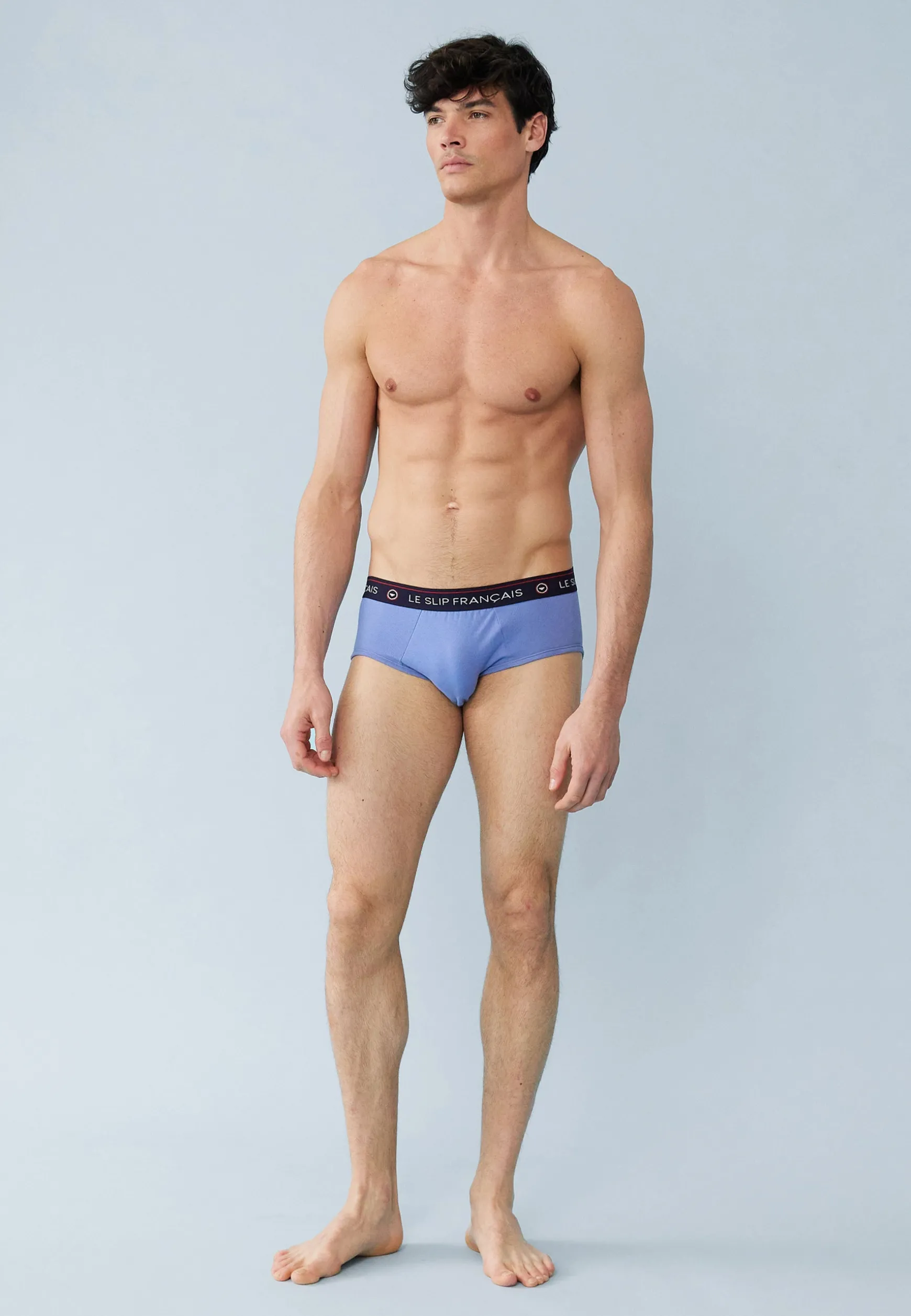 Le slip français Trio de Slips en Coton-Pack Trio Slip Intrépide Bleu Jean Rouge Cerise<Homme Packs De Slips | Packs Sous-Vêtements