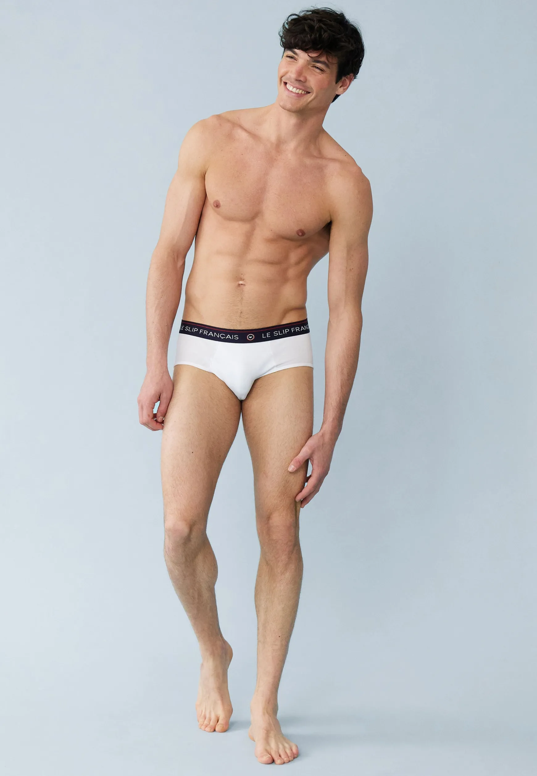 Le slip français Trio de Slips en Coton-Pack Trio Slip Intrépide Bleu Jean Rouge Cerise<Homme Packs De Slips | Packs Sous-Vêtements